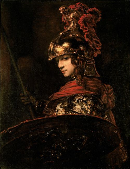 Pallas Athena - Rembrandt, 1664-1665