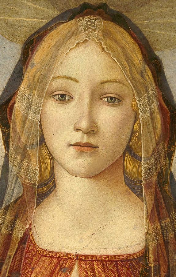 Sandro Botticelli: The Virgin and Child with Saint John and an Angel  (1490, detail)