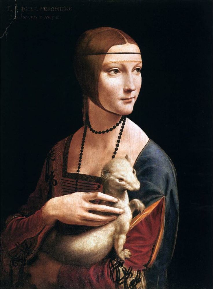 The Lady with the Ermine (Cecilia Gallerani), 1496  Leonardo da Vinci